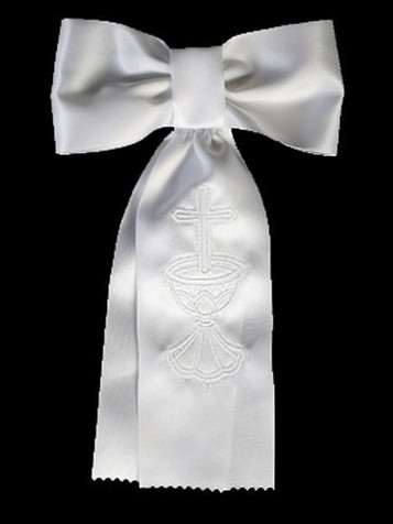 Boys Communion Arm Band w/ Embroidered Cross & Chalice Boys Communion Arm Band w/ Embroidered Cross & Chalice