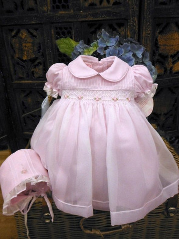 Will'beth White Bishop Dress - Pink Princess