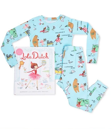 Books to Bed Lola Dutch Pajama Set