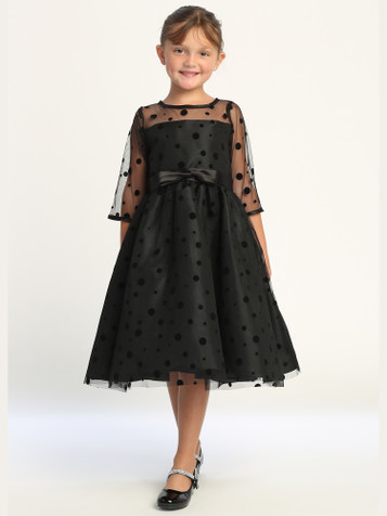 Blossom BL217 Polka-Dot Tulle Dress Blossom BL217 Polka-Dot Tulle Dress