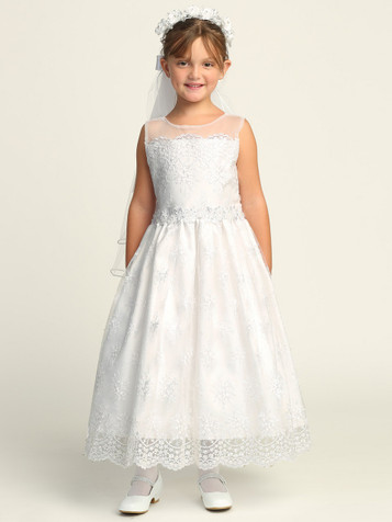 Swea Pea & Lilli SP215 Embroidered Tulle w/ Sequins Swea Pea & Lilli SP215 Embroidered Tulle w/ Sequins