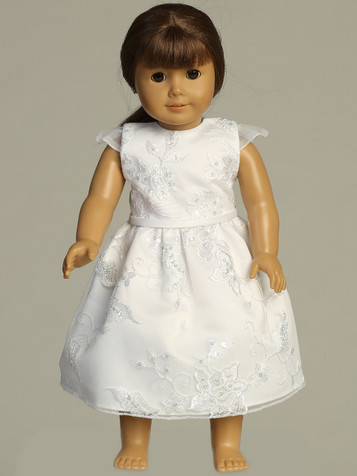 Swea Pea & Lilli SP739Z Embroidered Sequins Tulle Doll Dress Swea Pea & Lilli SP739Z Embroidered Sequins Tulle Doll Dress