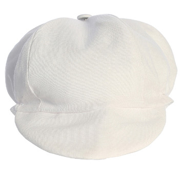 Boys White Rayon Linen Hat Boys White Rayon Linen Hat