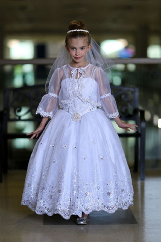 Angels Garment DR-2309 Communion Dress w/ Cape Angels Garment DR-2309 Communion Dress w/ Cape