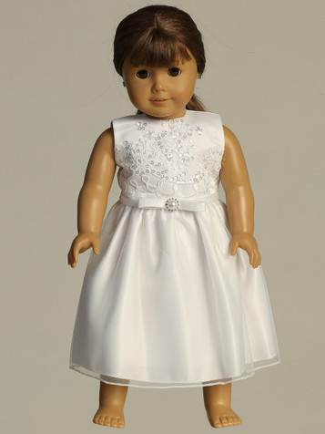Swea Pea & Lilli SP742Z Corded Embroidered Tulle w/ Sequins Doll Dress
