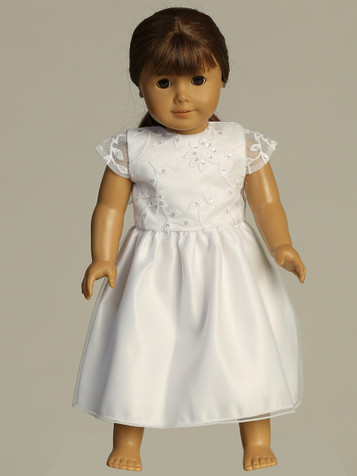 Swea Pea & Lilli SP743Z Embroidered Tulle w/ Sequins & Pearls Doll Dress