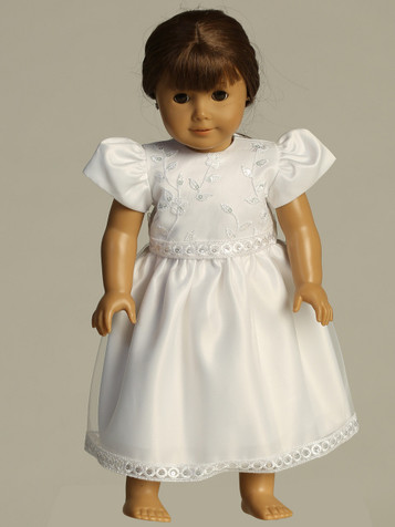 Swea Pea & Lilli SP744Z Embroidered Tulle w/ Sequins Doll Dress