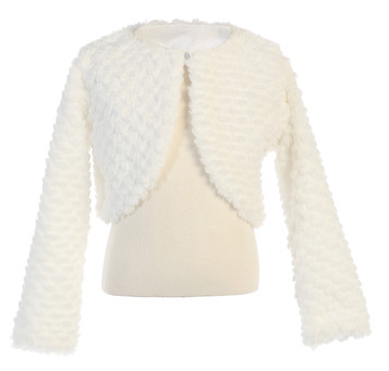 Swea Pea & Lilli White Faux Fur Bolero
