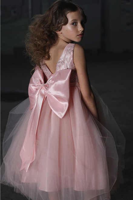 rosette tulle peplum blouse ピンク Blush Pink Beaded Embroidered Bodice Tulle Dress w/ Hand Rolled