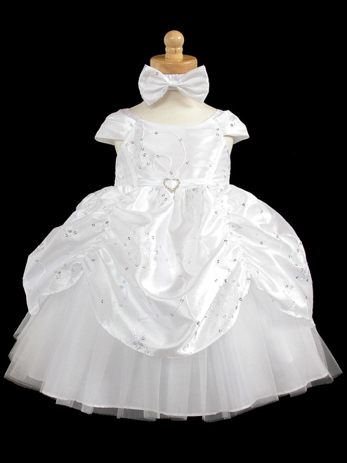 Summer 1st Birthday Dress Baby Girl Clothing Baptism Princess Party Costume  One Shoulder Flower Ceremony Kids