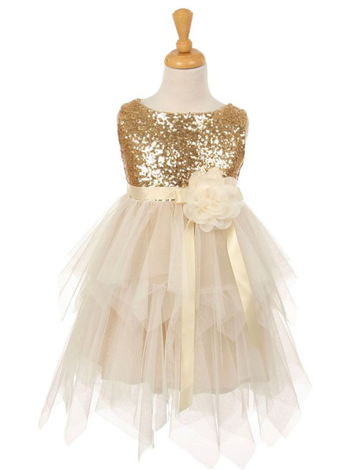 layered sequin dress