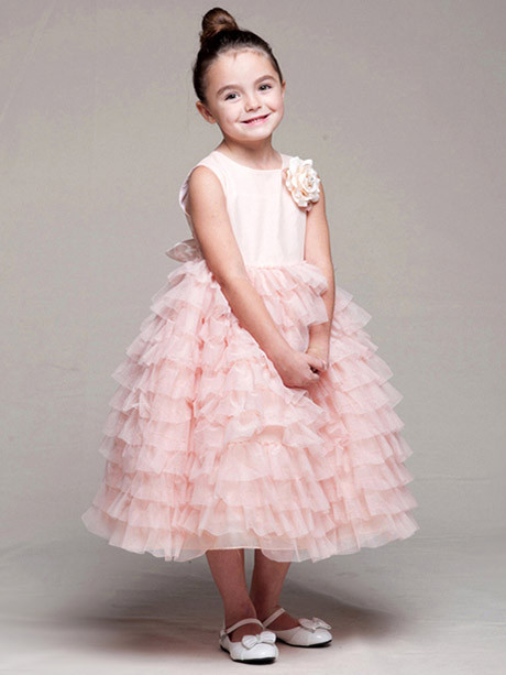 Peach Satin Bodice Layered Tulle Dress - Size: 6-9 months | Pink Princess Peach Satin Bodice Layered Tulle Dress - Size: 6-9 months | Pink Princess