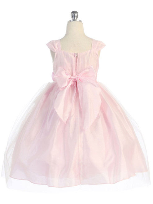 Pink Empire Waist Tulle Dress w/ Poly 