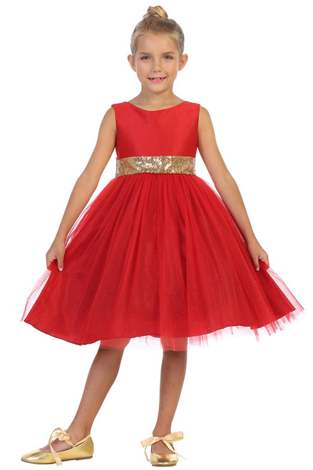 Gold Puff Sleeve Dress for Girls – Chasing Fireflies