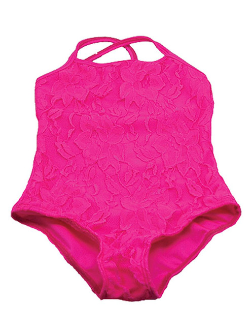 neon pink leotard