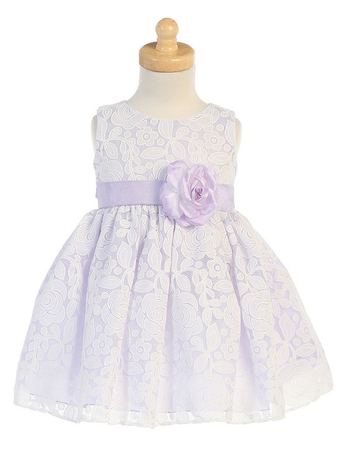 HAREBELL LACE DRESS / LILAC FLOWERED