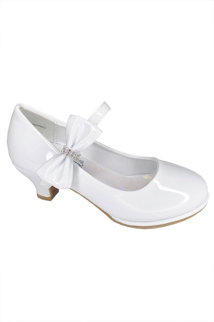 Women's Platform Block High Heel Mary Janes White Round Toe - Temu Australia