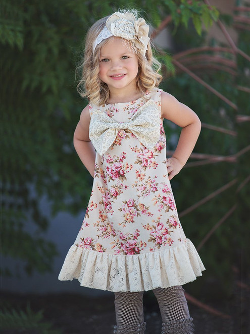 Persnickety A Pocket Full Of Posies Ivory Henrietta Dress- FINAL SALE