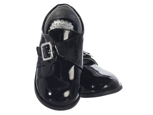 toddler dress shoes boy black Kids Black Slip-On Dress Shoes  Vegan Leather Toddler Formal Shoes 9