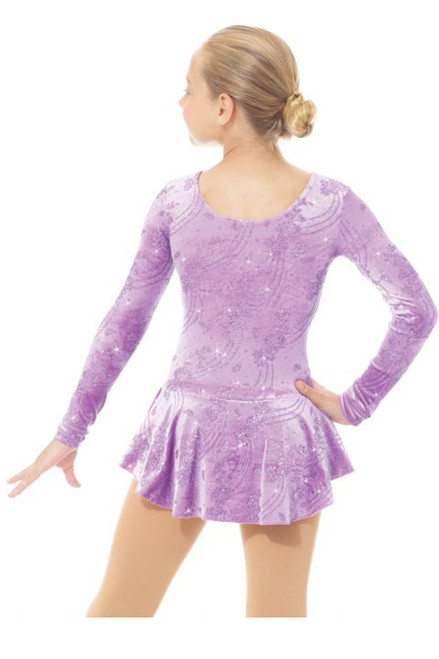 Mondor Frosty Lavender Born To Skate Glitter Velvet Dress - Pink Princess