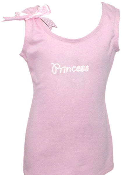 Princess pink ページ Rhinestone Princess Pink Tank Top - Pink Princess