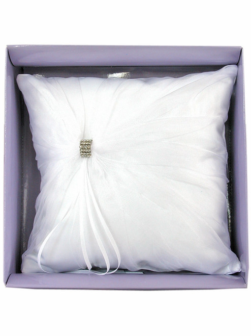 WAY TO CELEBRATE! Gold Shimmer Bow Ring Bearer Pillow 13 x 13 inch 1 Count  per Pack for Wedding - Walmart.com