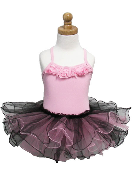 Toddler Pink/Black Stiff Tutu | Pink Princess