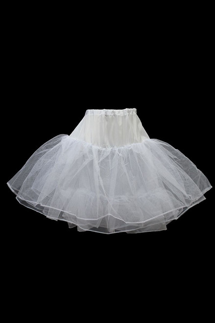 White Half Petticoat PTC720 - Pink Princess