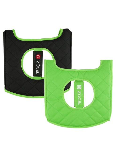 ZUCA Flyer Seat Cushion - Green / Black - Pink Princess