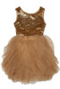 Biscotti Gold Grand Entrance Dress- FINAL SALE Biscotti Gold Grand Entrance Dress- FINAL SALE