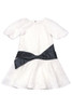 Biscotti White Dress w/ Black Front Sash Biscotti White Dress w/ Black Front Sash