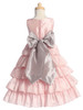 Blossom White Sleeveless Taffeta Bodice Layered Skirt Detachable Sash Blossom White Sleeveless Taffeta Bodice Layered Skirt Detachable Sash