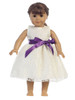Lace Dress w/ Sash 18" Doll Dress
