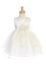 Blossom BL244 Ivory Satin Bodice w/ Crystal Organza Skirt
