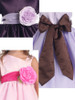 Blossom Satin Sash w/ Flower