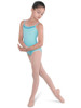 Bloch Turquoise Beaded Front Neckline w/ Shaped Back Leotard