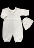 Baby's Trousseau Collard Knitted 2 Button Romper Baby's Trousseau Collard Knitted 2 Button Romper
