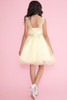 Calla Collection Champagne SY117 Girl's Illusion Sweetheart Neckline Lace Applique Dress