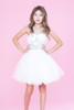 Calla TY003 White Illusion Stone Dress Calla TY003 White Illusion Stone Dress