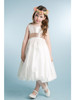 Ivory Taffeta Bubble Dress w/ Sequin Sash Ivory Taffeta Bubble Dress w/ Sequin Sash