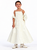 Ivory Flower Girl Dress - Matte Satin A-Line