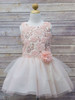 Blush Sequin 3D Floral Tutu Dress Blush Sequin 3D Floral Tutu Dress