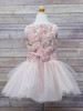 Blush Sequin 3D Floral Tutu Dress Blush Sequin 3D Floral Tutu Dress