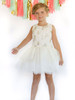 Ivory Sequin 3D Floral Tutu Dress Ivory Sequin 3D Floral Tutu Dress