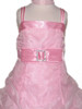 Pink Flower Girl Dress - Organza w/ Rhinestone Mini Dress