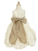 Ivory Taffeta Bubble Pick-up Flower Girl Dress Ivory Taffeta Bubble Pick-up Flower Girl Dress