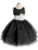 Black Three Layer Organza Dress Black Three Layer Organza Dress