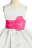 Organza Sash & Flower