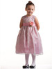 Dusty Rose/Silver Lace Pattern Dress w/Polysilk Sash & Flower Dusty Rose/Silver Lace Pattern Dress w/Polysilk Sash & Flower
