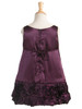 Black Charmeuse w/ Ribbon Embroidered Bottom and Pinned Flower Black Charmeuse w/ Ribbon Embroidered Bottom and Pinned Flower